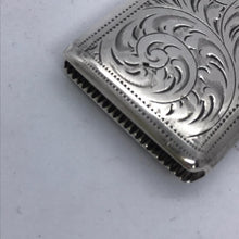 Load image into Gallery viewer, Silver Vesta with Shaped Cartouche Birmingham 1915