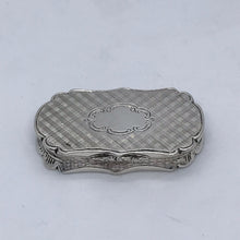 Load image into Gallery viewer, Large Victorian Silver Vinaigrette Alfred Taylor Birmingham 1853