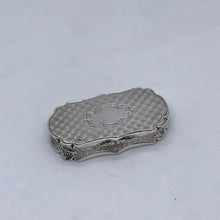 Load image into Gallery viewer, Large Victorian Silver Vinaigrette Alfred Taylor Birmingham 1853
