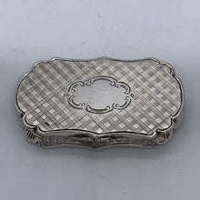 Load image into Gallery viewer, Large Victorian Silver Vinaigrette Alfred Taylor Birmingham 1853