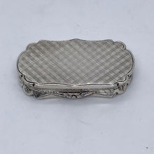 Load image into Gallery viewer, Large Victorian Silver Vinaigrette Alfred Taylor Birmingham 1853