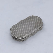 Load image into Gallery viewer, Large Victorian Silver Vinaigrette Alfred Taylor Birmingham 1853
