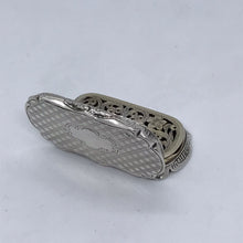 Load image into Gallery viewer, Large Victorian Silver Vinaigrette Alfred Taylor Birmingham 1853