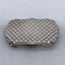 Load image into Gallery viewer, Large Victorian Silver Vinaigrette Alfred Taylor Birmingham 1853
