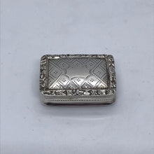 Load image into Gallery viewer, Nathaniel Mills Silver Vinaigrette Birmingham 1840