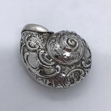 Load image into Gallery viewer, Silver Nautilus Shell Vesta Hallmarked London 1976