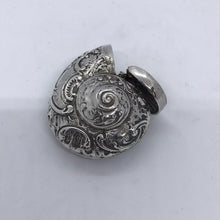 Load image into Gallery viewer, Silver Nautilus Shell Vesta Hallmarked London 1976