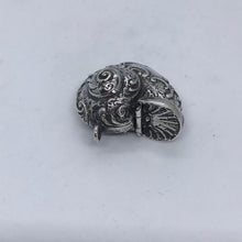Load image into Gallery viewer, Silver Nautilus Shell Vesta Hallmarked London 1979 With Bail