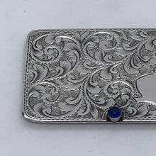 Load image into Gallery viewer, Sliding Silver Stamp Holder Ahronsberg Brothers Birmingham 1904