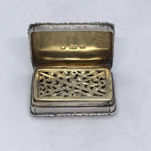 Load image into Gallery viewer, William IV Silver Vinaigrette Edward Smith Birmingham 1835