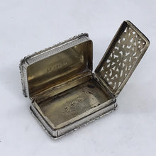 Load image into Gallery viewer, William IV Silver Vinaigrette Edward Smith Birmingham 1835