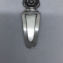Load image into Gallery viewer, Hallmarked Solid Silver Tudor Rose Bookmark London 1988 Laurence R Watson & Co
