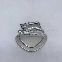 Load image into Gallery viewer, Hallmarked Solid Silver Cat Bookmark Sheffield 1988 Laurence R Watson & Co