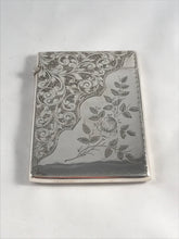 Load image into Gallery viewer, Hallmarked Silver Card Case Hilliard And Thomason Birmingham 1895