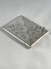 Load image into Gallery viewer, Hallmarked Silver Card Case Hilliard And Thomason Birmingham 1895