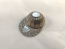 Load image into Gallery viewer, Hallmarked Silver Jockey Cap Caddy Spoon Sheffield 1985
