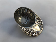 Load image into Gallery viewer, Hallmarked Silver Jockey Cap Caddy Spoon Sheffield 1985