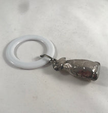 Load image into Gallery viewer, Modern Hallmarked Solid Silver Baby’s Teething Ring Birmingham 1972