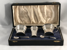 Load image into Gallery viewer, Hallmarked Solid Silver Cruet Set Art Deco Style Birmingham 1966