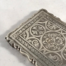 Load image into Gallery viewer, Hallmarked Victorian Silver Card Case George Unite