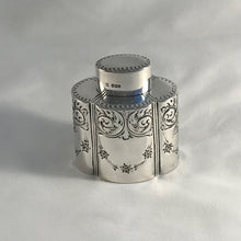 Load image into Gallery viewer, Victorian Silver Tea Caddy Sheffield 1900