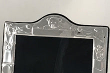 Load image into Gallery viewer, Hallmarked Silver Children’s Photo Frame Nursery Or Christening Clown Design