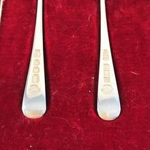 Load image into Gallery viewer, Boxed Set Of Silver Collectors Spoons British Hallmarks Queen Elizabeth II Coronation 1953