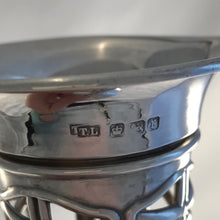 Load image into Gallery viewer, Pair Of Art Nouveau Silver And Glass Vases Sheffield 1909