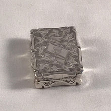 Load image into Gallery viewer, Victorian Silver Vinaigrette With Ivy Leaf Decoration Birmingham 1885
