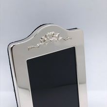 Load image into Gallery viewer, Hallmarked Solid Silver Photograph Frame Arched Top With Bow Design - Vertical
