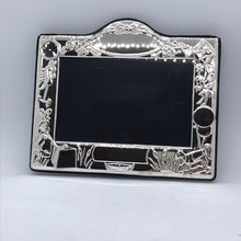 Load image into Gallery viewer, Hallmarked Silver Children’s Photo Frame Nursery Or Christening Bow Design
