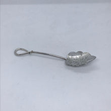 Load image into Gallery viewer, Victorian Silver Leaf Spoon Lee &amp; Wigfull Sheffield 1898
