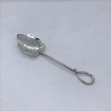 Load image into Gallery viewer, Victorian Silver Leaf Spoon Lee &amp; Wigfull Sheffield 1898
