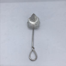 Load image into Gallery viewer, Victorian Silver Leaf Spoon Lee &amp; Wigfull Sheffield 1898
