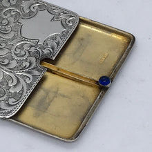 Load image into Gallery viewer, Sliding Silver Stamp Holder Ahronsberg Brothers Birmingham 1904
