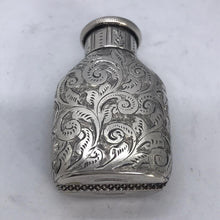 Load image into Gallery viewer, Silver Morton&#39;s Patent &quot;The Maze&quot; Vesta Stamped Sterling Silver
