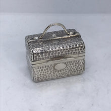 Load image into Gallery viewer, Novelty Silver Box Shaped As A Gladstone Bag Saunders &amp; Shepherd Birmingham 1899
