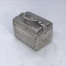 Load image into Gallery viewer, Novelty Silver Box Shaped As A Gladstone Bag Saunders &amp; Shepherd Birmingham 1899
