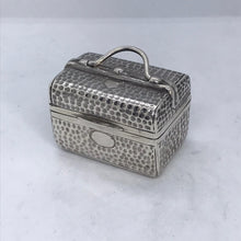 Load image into Gallery viewer, Novelty Silver Box Shaped As A Gladstone Bag Saunders &amp; Shepherd Birmingham 1899
