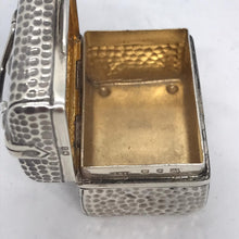 Load image into Gallery viewer, Novelty Silver Box Shaped As A Gladstone Bag Saunders &amp; Shepherd Birmingham 1899
