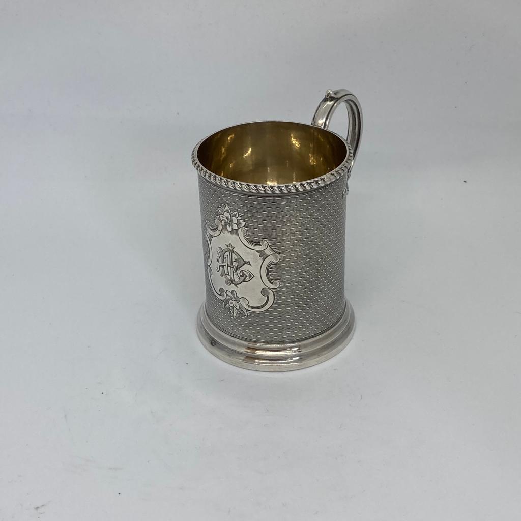 Silver Christening Mug Hallmarked George Unite Birmingham 1875