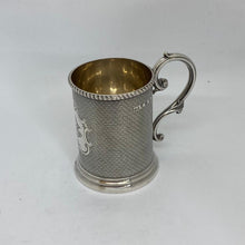 Load image into Gallery viewer, Silver Christening Mug Hallmarked George Unite Birmingham 1875
