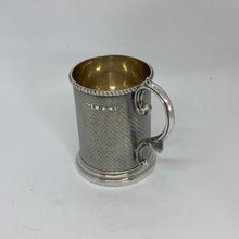 Load image into Gallery viewer, Silver Christening Mug Hallmarked George Unite Birmingham 1875
