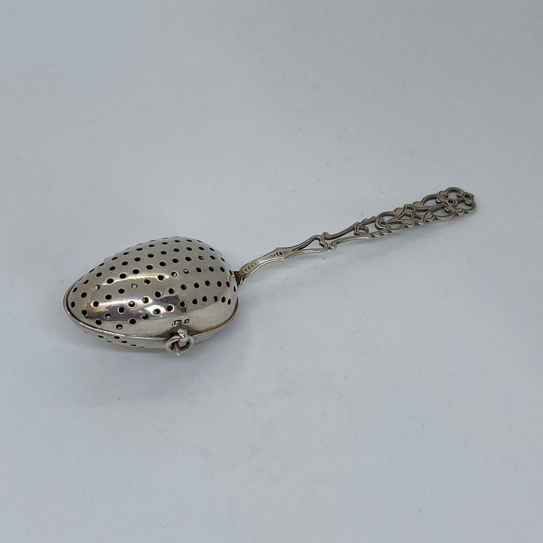 Edwardian Silver Tea Infuser Hallmarked C E Williams Birmingham 1901