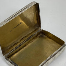 Load image into Gallery viewer, George III Silver Snuff Box With Greek Key Decoration Matthew Linwood Birmingham 1804
