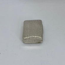 Load image into Gallery viewer, George III Silver Snuff Box With Greek Key Decoration Matthew Linwood Birmingham 1804
