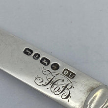 Load image into Gallery viewer, Silver And Mother Of Pearl Fruit Knife George Unite Birmingham 1858
