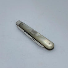 Load image into Gallery viewer, Silver And Mother Of Pearl Fruit Knife Thomas Marples Sheffield 1895
