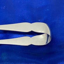 Load image into Gallery viewer, Cased Set Of Six Silver Trefid Coffee Spoons &amp; Sugar Nips Sheffield 1911
