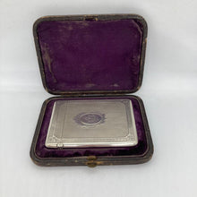 Load image into Gallery viewer, Silver Card Case George Unite Birmingham 1881 In Original Box
